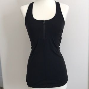 Lululemon Zip Front Racerback Tank